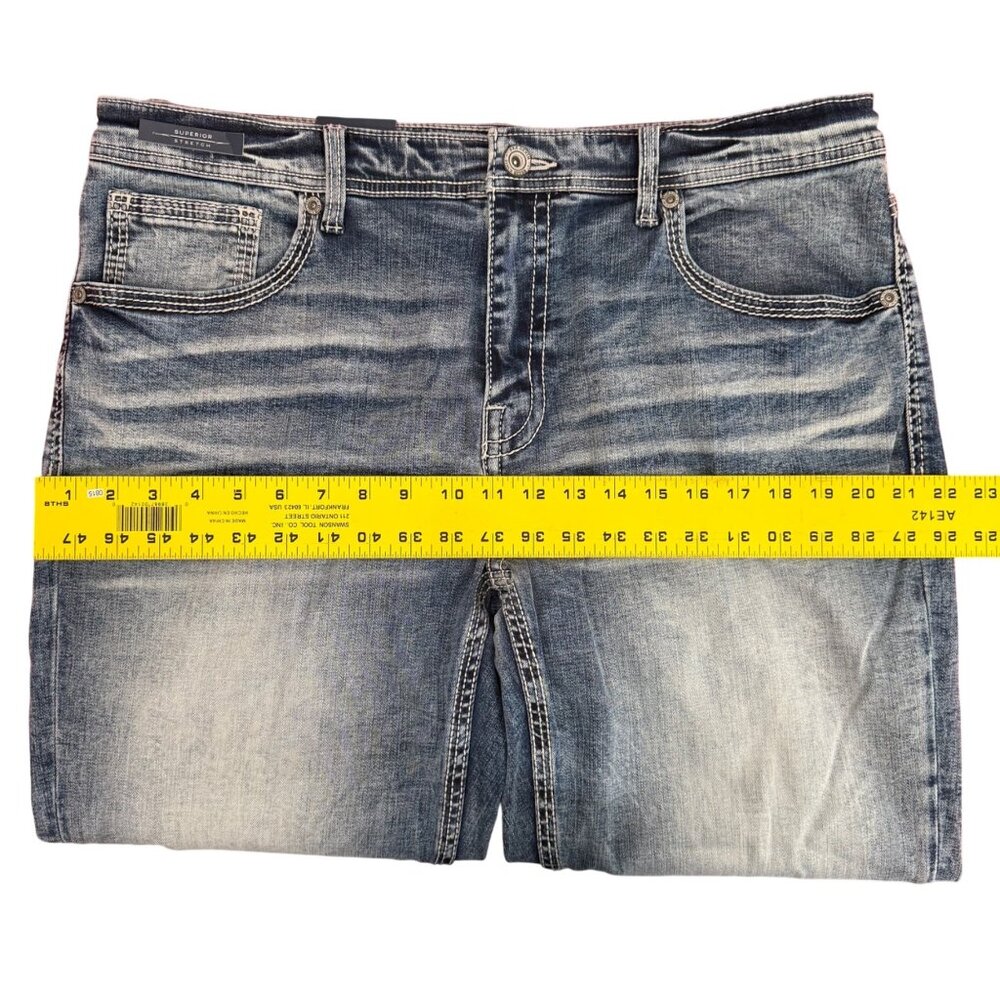 BKE Tyler Jeans  - Men's 36x36 - Relaxed Fit Stretch - Grise Color - NWT - Picture 8 of 14